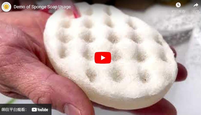 Demo of Sponge Soap Usage